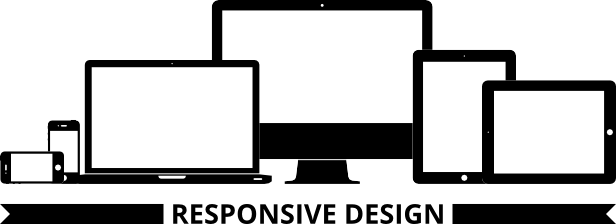 Responsive Design with Blue Group Graphics